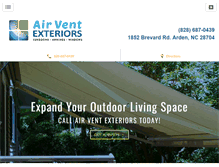 Tablet Screenshot of airventexteriors.com